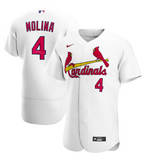 Yadier Molina Autographed "06/11 WS Champs" White Cardinals Authentic Jersey