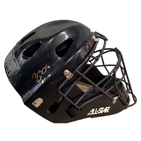 Yadier Molina Autographed Navy Catcher's Mask