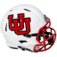 Zack Moss Autographed Utah Utes White Replica Helmet – "Go Utes!" Inscription