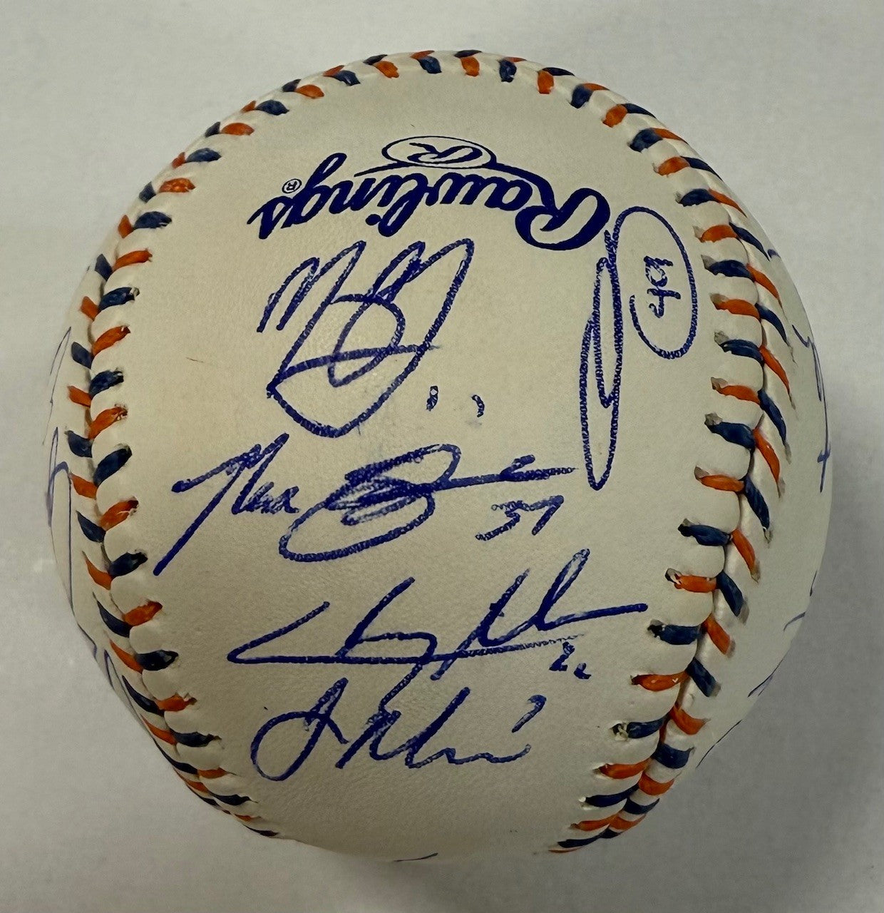 2013 All Star Game Logo Team Signed Baseball - Trout's House