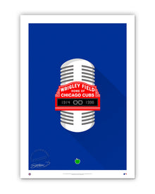 Minimalist Cubs Broadcasting Art Print