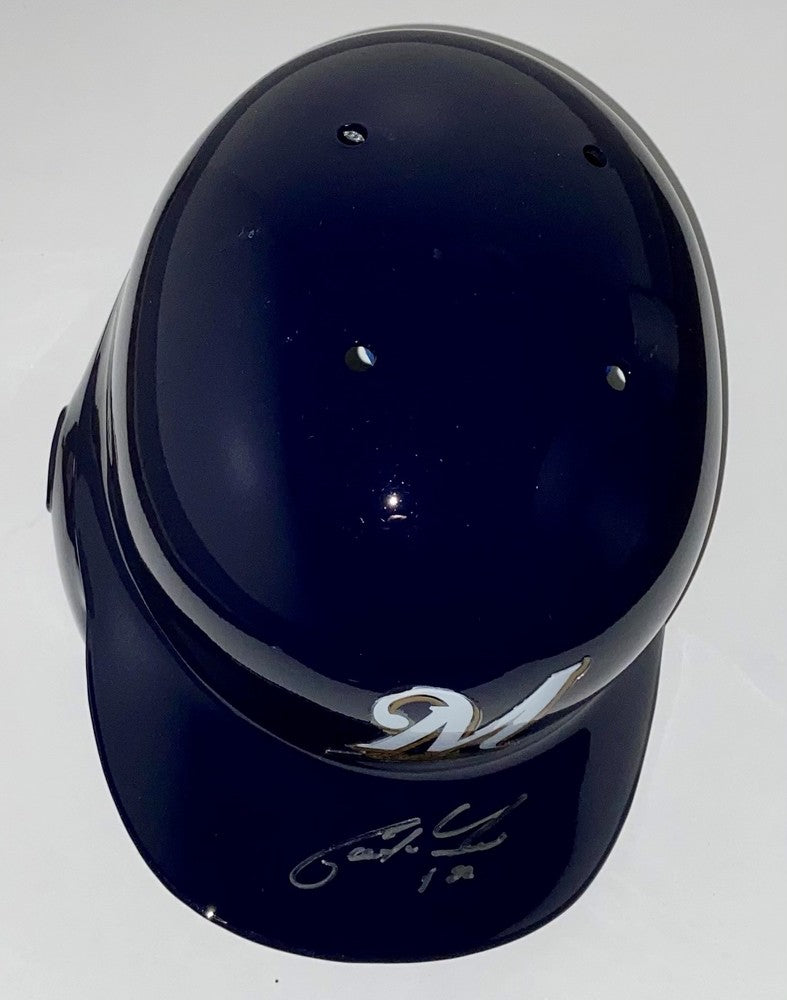 Christian Yelich Autographed Brewers Helmet