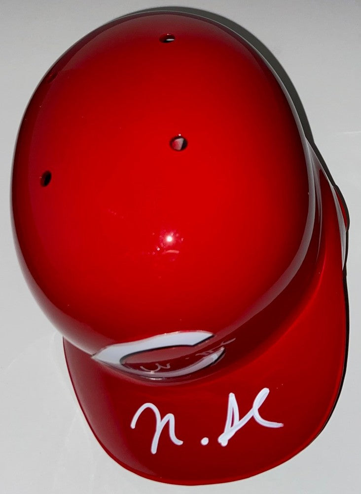 Nick Senzel Autographed Reds Batting Helmet