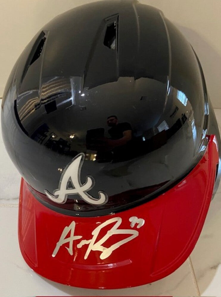 Austin Riley Autographed Braves Helmet
