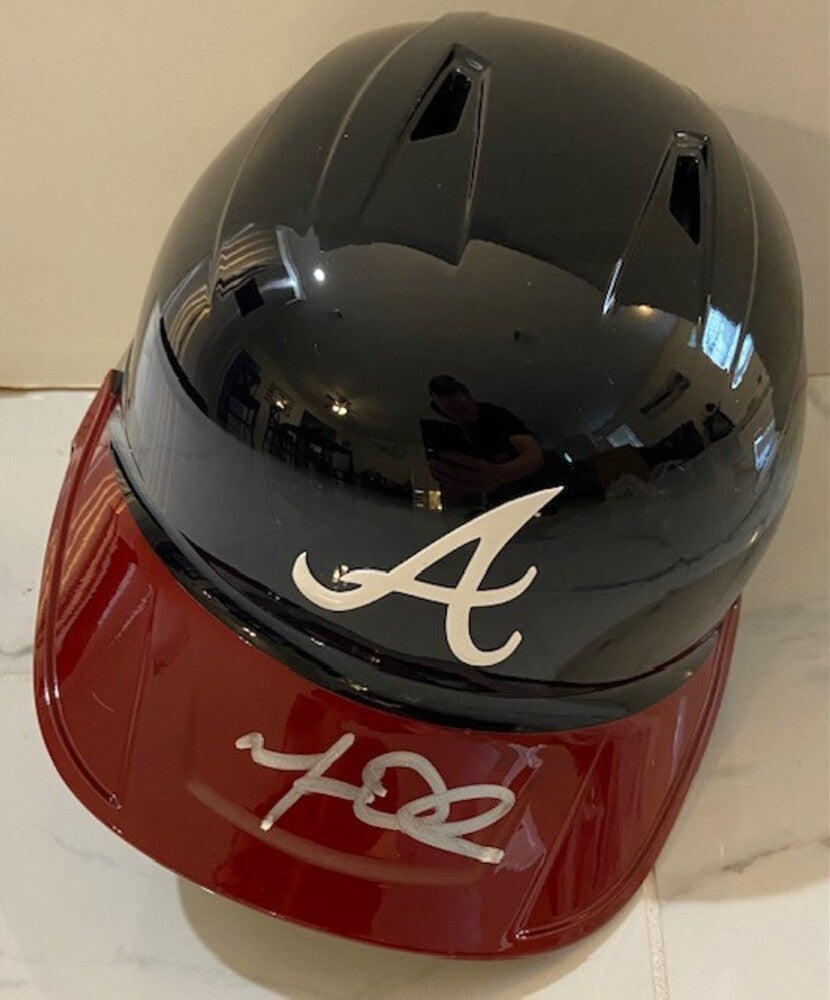 Matt Olson Autographed Braves Helmet