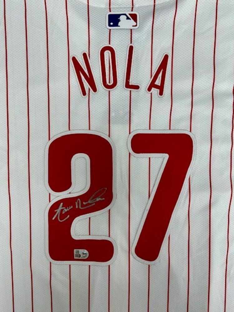 Aaron Nola Autographed Phillies Authentic Jersey