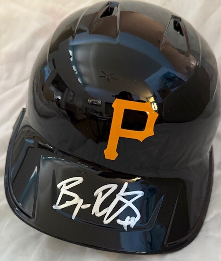 Bryan Reynolds Autographed Pirates Helmet (Silver Signature)