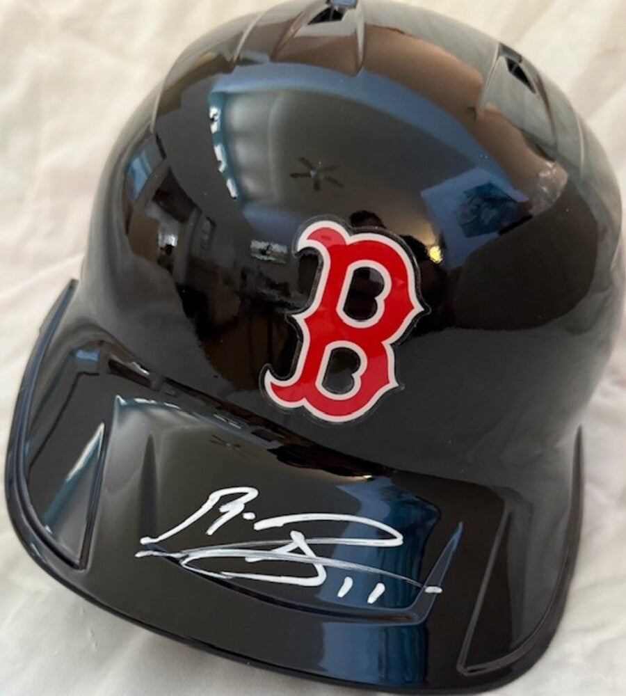 Rafael Devers Autographed Red Sox Helmet