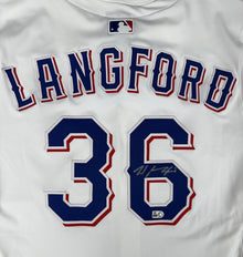 Wyatt Langford Autographed Rangers Authentic Jersey