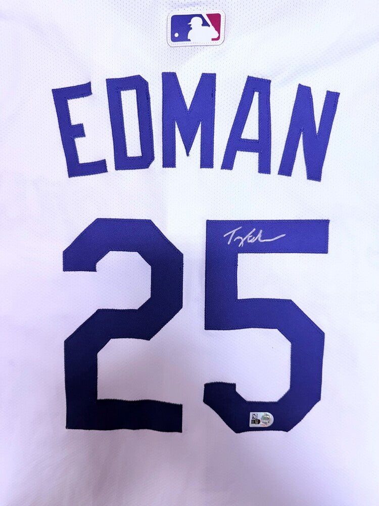 Tommy Edman Autographed Dodgers Authentic Home Jersey
