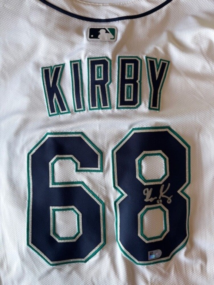 George Kirby Autographed Mariners Authentic Jersey