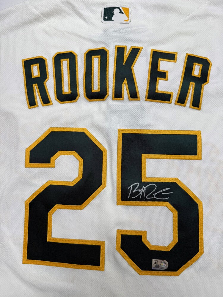 Brent Rooker Autographed Athletics Authentic Jersey