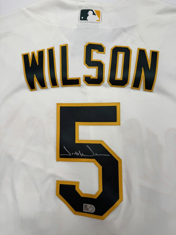 Jacob Wilson Autographed Athletics Authentic Jersey