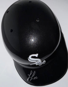 Luisangel Acuna Autographed White Sox Batting Helmet