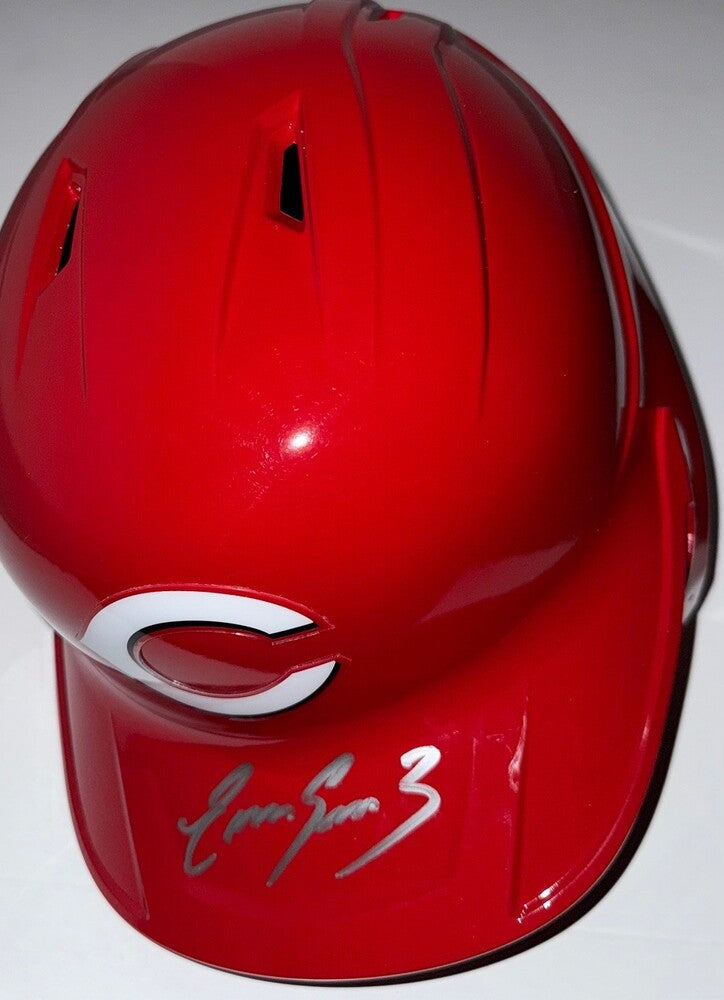 Eugenio Suarez Autographed Reds Batting Helmet