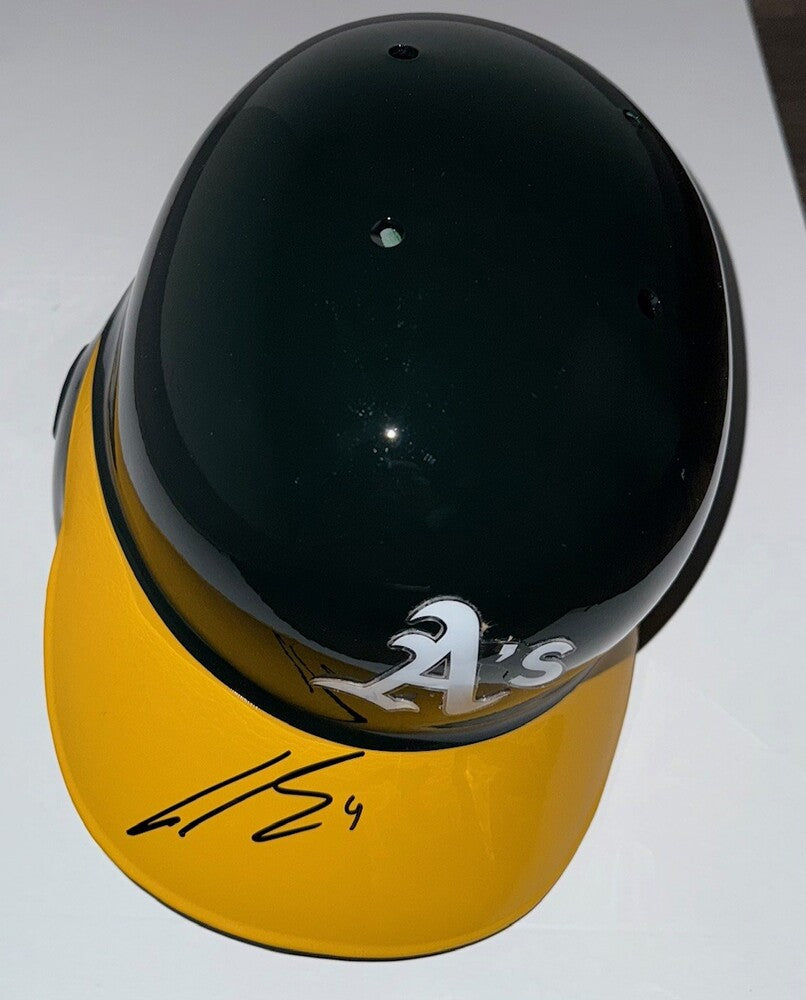 Lawrence Butler Autographed Athletics Batting Helmet