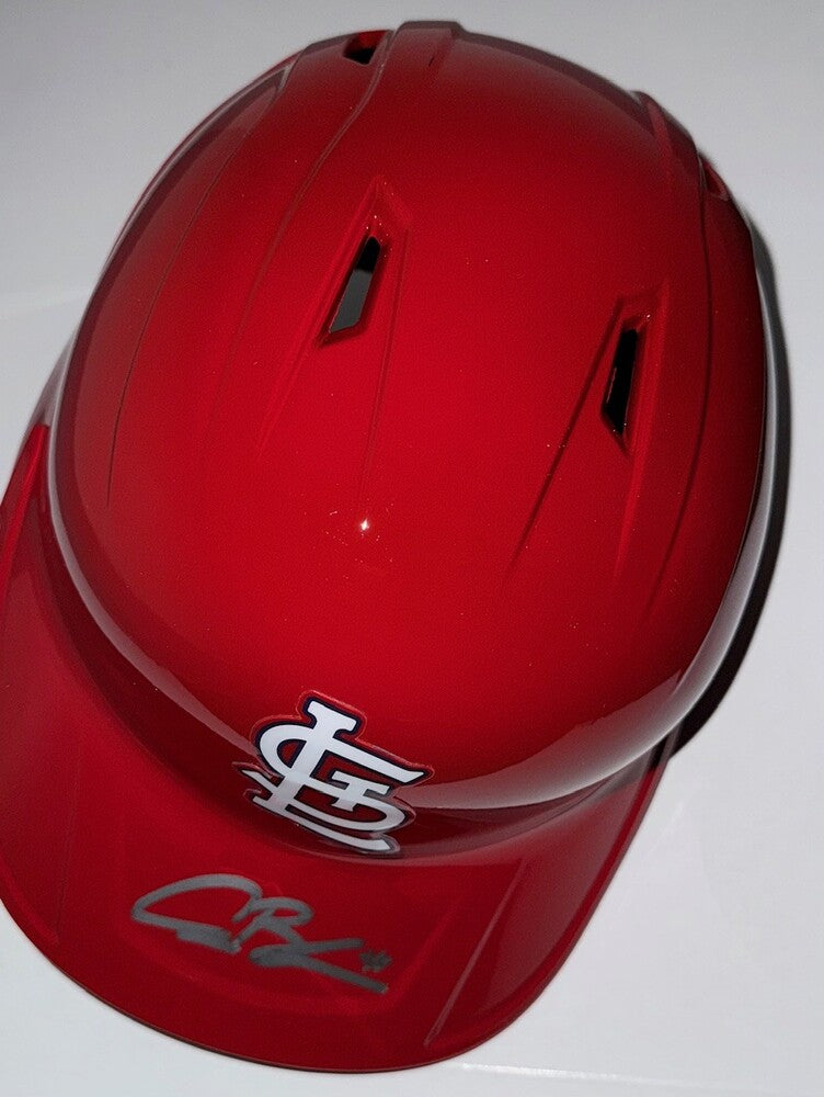 Alec Burleson Autographed Cardinals Helmet