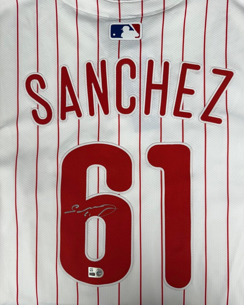 Cristopher Sanchez Autographed Phillies Authentic Jersey
