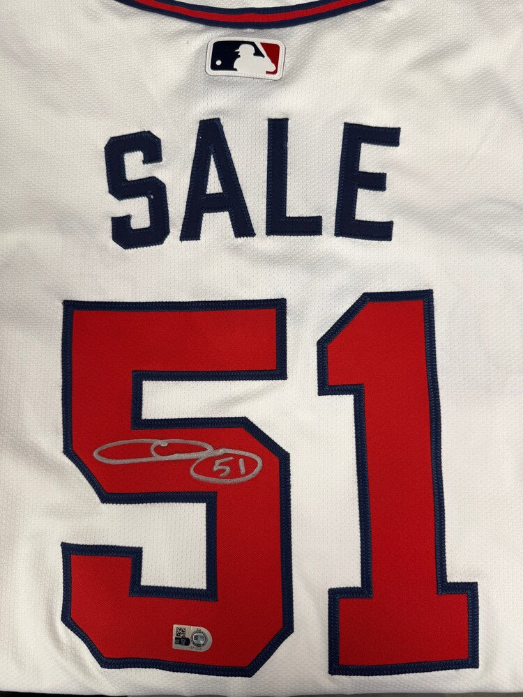 Chris Sale Autographed Braves Authentic Jersey