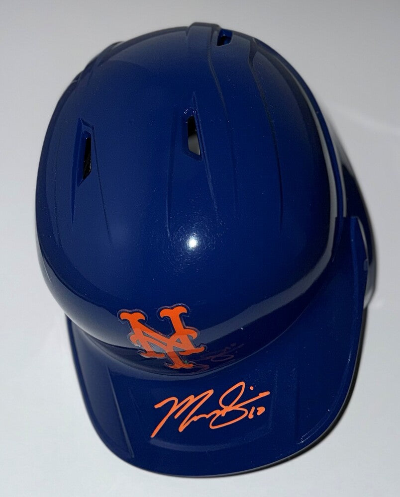 Marcus Semien Autographed Mets Helmet