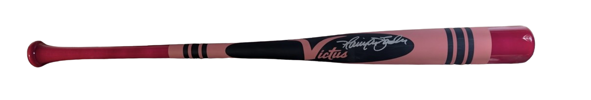 Harrison Bader Autographed Players Weekend Pink Crayon Bat