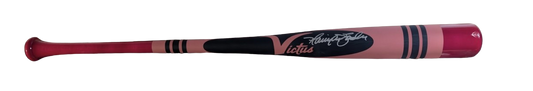 Harrison Bader Autographed Players Weekend Pink Crayon Bat