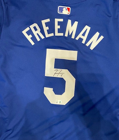 Freddie Freeman Autographed Blue LAD Authentic Jersey