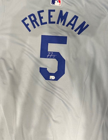 Freddie Freeman Autographed Gray LAD Authentic Jersey