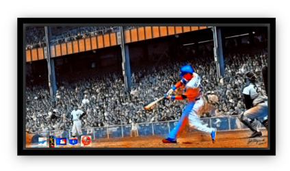 Cody Bellinger Back In Time Framed 12x24 Artwork - 1 of 25