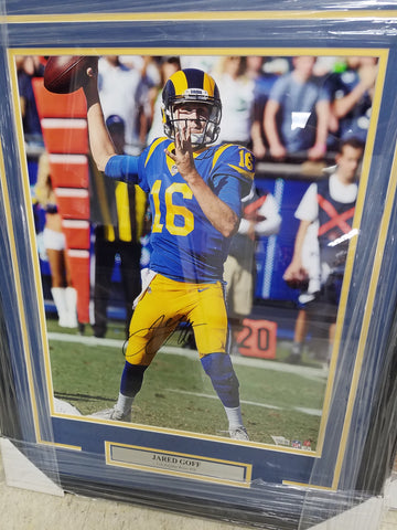 Jared Goff Autographed St. Louis Rams Framed 16x20