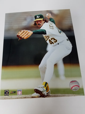 UNSIGNED Dennis Eckersley 8x10 Photo (pitching2)