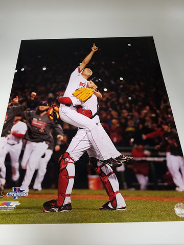 UNSIGNED David Ross and Koji Celebration 16X20 Photo