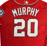 Unsigned Daniel Murphy Nationals Red Jersey