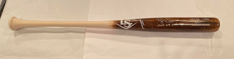 Ryan Zimmerman Autographed Game Model Louisville Slugger Bat with "2019 WS Champs" Inscription