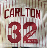 Steve Carlton Autographed "HOF 94" M&N Authentic Phillies Jersey