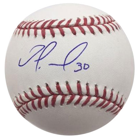 Nomar Mazara Autographed Baseball