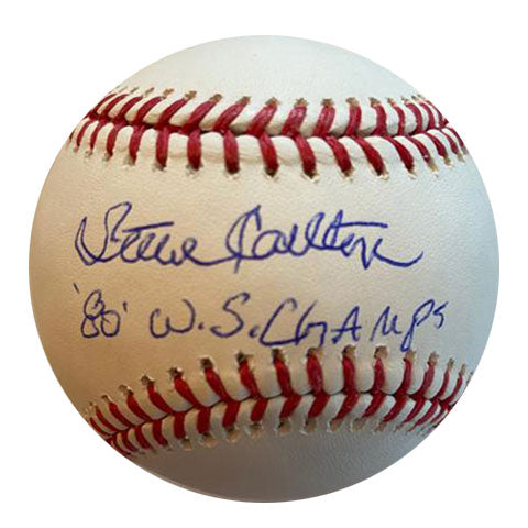 Steve Carlton "80 WS Champs" Autographed Baseball