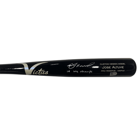 Jose Altuve Autographed "17 WS Champs" Game Model Bat
