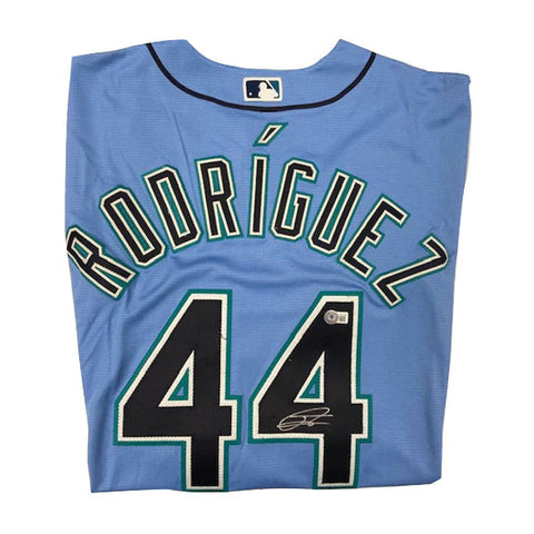 Julio Rodriguez Autographed Blue Replica Mariners Jersey - Beckett Authenticated
