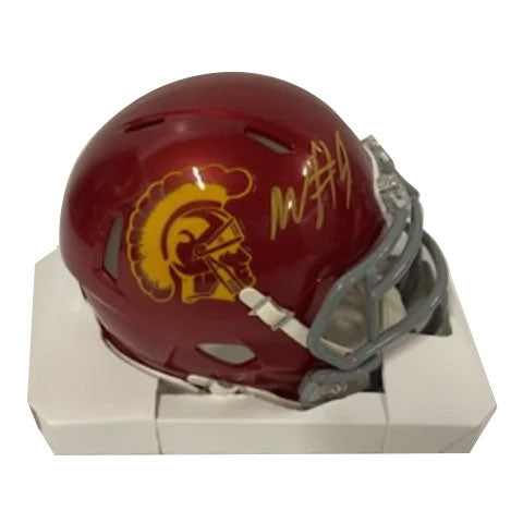 Mario Williams Autographed USC Trojans Red Speed Mini Helmet - Beckett