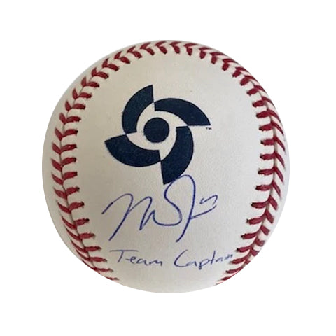Mike Trout Autographed "Team Captain" 2023 WBC Logo Baseball
