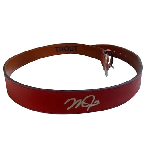 Mike Trout Autographed Belt - Trout Home Collection