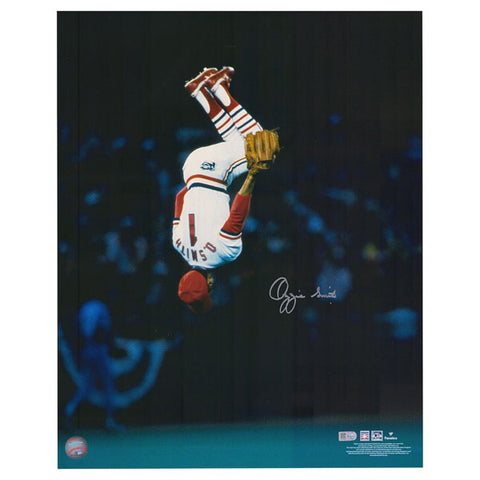 Ozzie Smith Autographed 16x20 - Flip