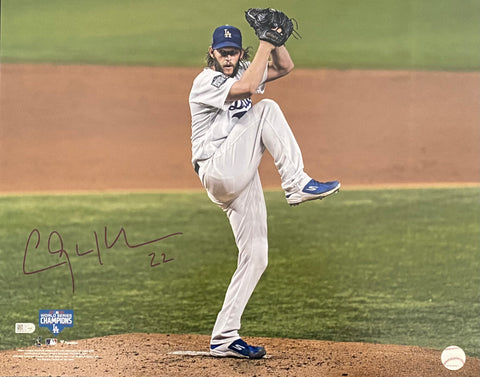 Clayton Kershaw Autographed 16x20 - 2020 World Series