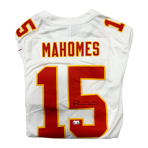 Patrick Mahomes Autographed Chiefs White Limited Jersey - Beckett Authenticated