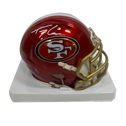 Trey Lance Autographed SF 49ers Flash Mini Helmet