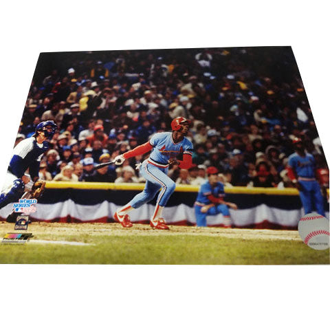 UNSIGNED Willie McGee 8x10 Photo (batting4)