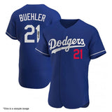 Walker Buehler Autographed Blue Authentic Dodgers Jersey