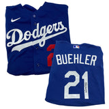 Walker Buehler Autographed Blue Authentic Dodgers Jersey