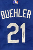 Walker Buehler Autographed Blue Authentic Dodgers Jersey